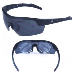 Óculos Absolute Race Rx Anti Uv 400 Mtb Ciclismo Preto - comprar online