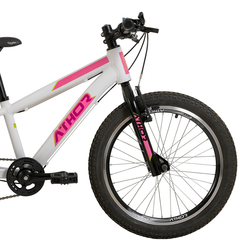 Bicicleta Aro 20 MTB Athor Brave 7 Marchas Shimano Infantil - loja online