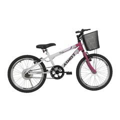 Bicicleta Infantil Aro 20 Athor Charmy S/M C/ Cesto Feminina