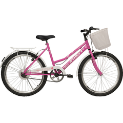 Bicicleta Aro 24 Athor Nature Feminina Infantil C/ Cesto - comprar online