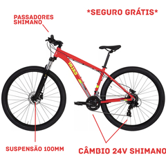 Bicicleta Caloi Explorer Sport Aro 29 24V MTB Bike na internet
