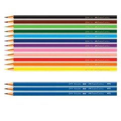 Lápis de Cor Ecolápis 12 Cores + 3 Ecolápis Grafite Faber-Castell - comprar online