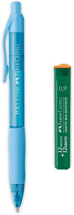 Lapiseira Poly 0.9mm Faber-Castell Azul