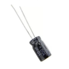 Capacitor eletrolítico radial 10uf 100v - comprar online