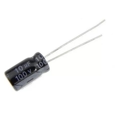 Capacitor eletrolítico radial 10uf 100v