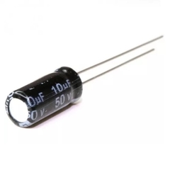 Capacitor eletrolítico radial 10uf 50v - comprar online