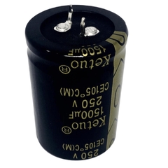 Capacitor eletrolítico radial 1.500uf 250v snap-in - comprar online