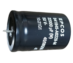 Capacitor eletrolítico radial 22.000uf 50v snap-in - comprar online