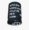 Capacitor eletrolítico radial 470uf 200v snap-in