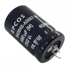 Capacitor eletrolítico radial 680uf 250v snap-in - comprar online