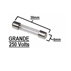 Fusível de vidro grande 9A 250V - comprar online