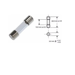 Fusível de vidro pequeno 0,50A (500ma) 250V na internet