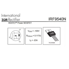 TRANSISTOR IRF9540 * IRF9540N na internet