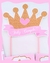 cake topper Corona Princesas