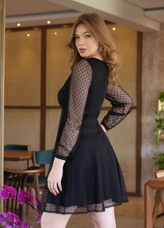 Vestido Manga longa - Tule 