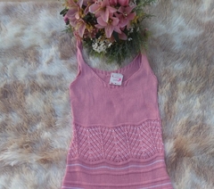 Vestido Tricot - Rosa Claro