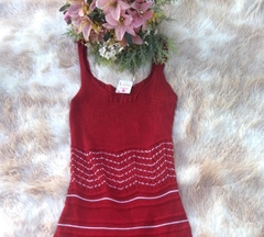 Vestido Tricot - Vermelho