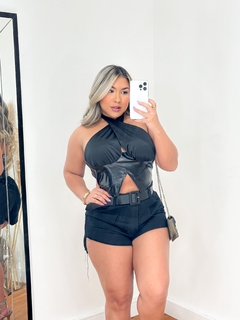 SHORT JEANS MARIAH (PRETO) na internet