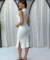 Vestido Tricô Modal Midi Off White Ouse Mix - comprar online