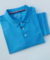 Camisa Gola Polo Algodão com Elastano Azul