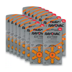 Baterias para Aparelho Auditivo RAYOVAC 13 - 60 Und