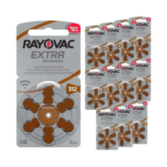 Baterias para Aparelho Auditivo RAYOVAC 312- 60 Und - comprar online