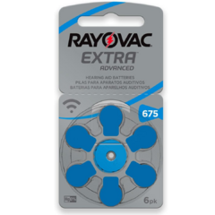 Baterias para Aparelho Auditivo RAYOVAC 675 - 60 Und - comprar online