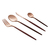 FAQUEIRO 24PC ACO INOX KYOTO ROSE/CARMIM WOLFF