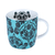 CANECA PORCELANA PROVENCE AZUL E PRETO 350ML