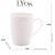 CANECA PORCELANA NEW BONE PEARL BRANCA 390ML - Mesa Posta, Decoração, Eletrodomésticos e Utilidades Domésticas | Lynen Decor