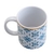 CANECA PORCELANA LISBOA AZUL E BRANCO 330ML - Mesa Posta, Decoração, Eletrodomésticos e Utilidades Domésticas | Lynen Decor