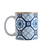 CANECA PORCELANA BRAGA AZUL E BRANCO 330ML - Mesa Posta, Decoração, Eletrodomésticos e Utilidades Domésticas | Lynen Decor