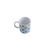 CANECA PORCELANA LISBOA AZUL E BRANCO 330ML