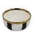 Bowl Tigela Redondo P&B com Dourado 11X5cm - comprar online