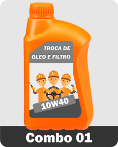 Troca de Óleo e Filtro - 10W40 Semi-Sintético