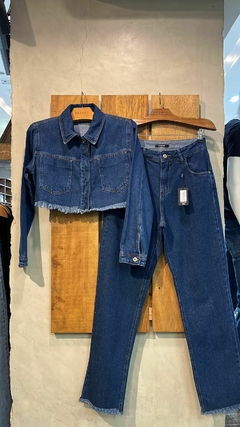 5832 JAQUETA JEANS DESFIADA DARDAK - loja online