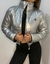 Jacket Puffer Metal Silver