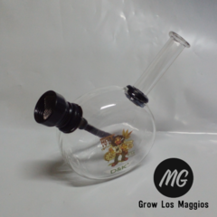 Mini bong de vidrio redondo