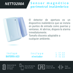 Sensor De Apertura Netto 200a Alarma UNICOM en internet
