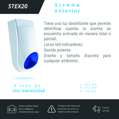 Sirena Exterior STEX20 Alarma Unicom - comprar online