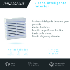 Sirena Interior Irina 20 Plus Alarma Unicom - comprar online