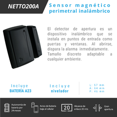 Sensor De Apertura Netto 200a Alarma UNICOM - UNICOM