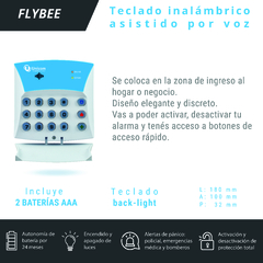 Teclado Inalámbrico Flybee Alarma Unicom - comprar online