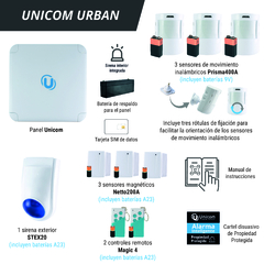 Kit de Alarma UNICOM URBAN - comprar online