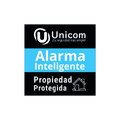 Cartel disuasivo Alarma Unicom