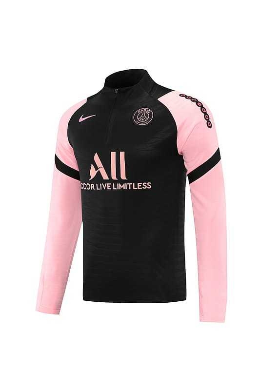 Agasalho psg store preto e rosa