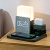 15W 3 in 1 Qi Wireless Charger for iPhone 13 12 11 Pro XS iWatch Charger Desk Lamp For Airpods 3 Alarm Table Clock Lamp Clock