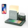 15W 3 in 1 Qi Wireless Charger for iPhone 13 12 11 Pro XS iWatch Charger Desk Lamp For Airpods 3 Alarm Table Clock Lamp Clock