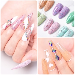 Imagen de 6ml Yogurt Gel Nail Polish Semi Permanent Solid Jelly Eggshell Gel Polish Lamp Opal Varnish Soak Off Nail Art Manicure Top Coat