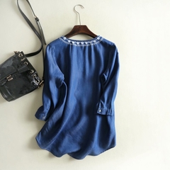 blusa azul on internet